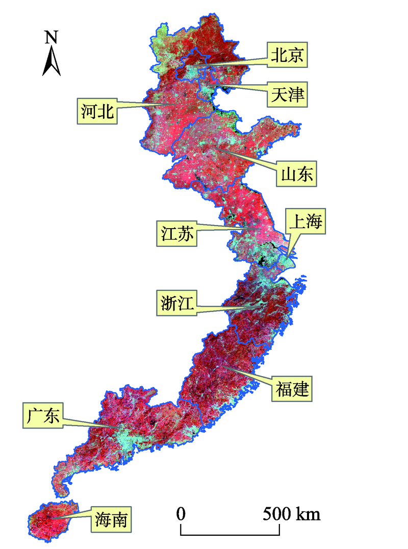 基于dmsp/ols夜间灯光影像的中国东部沿海地区城市