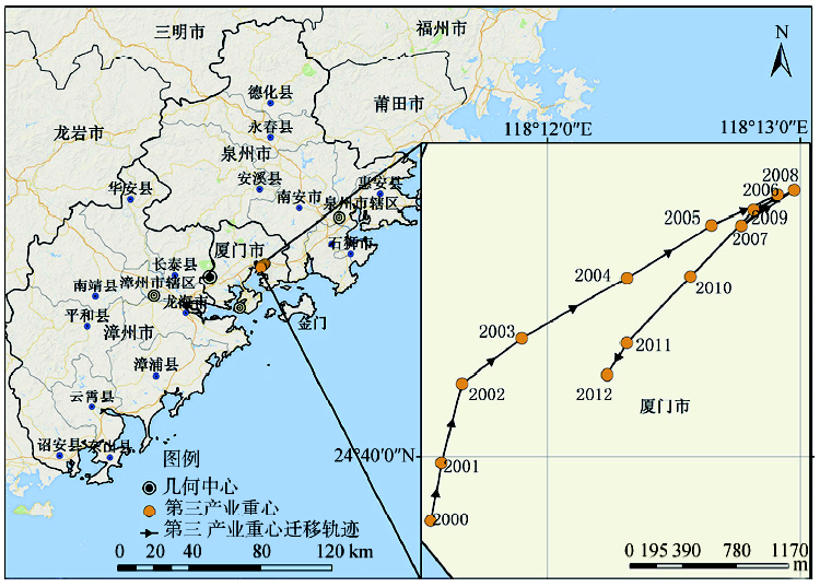 闽南金三角地区经济增长与产业重心的时空演变