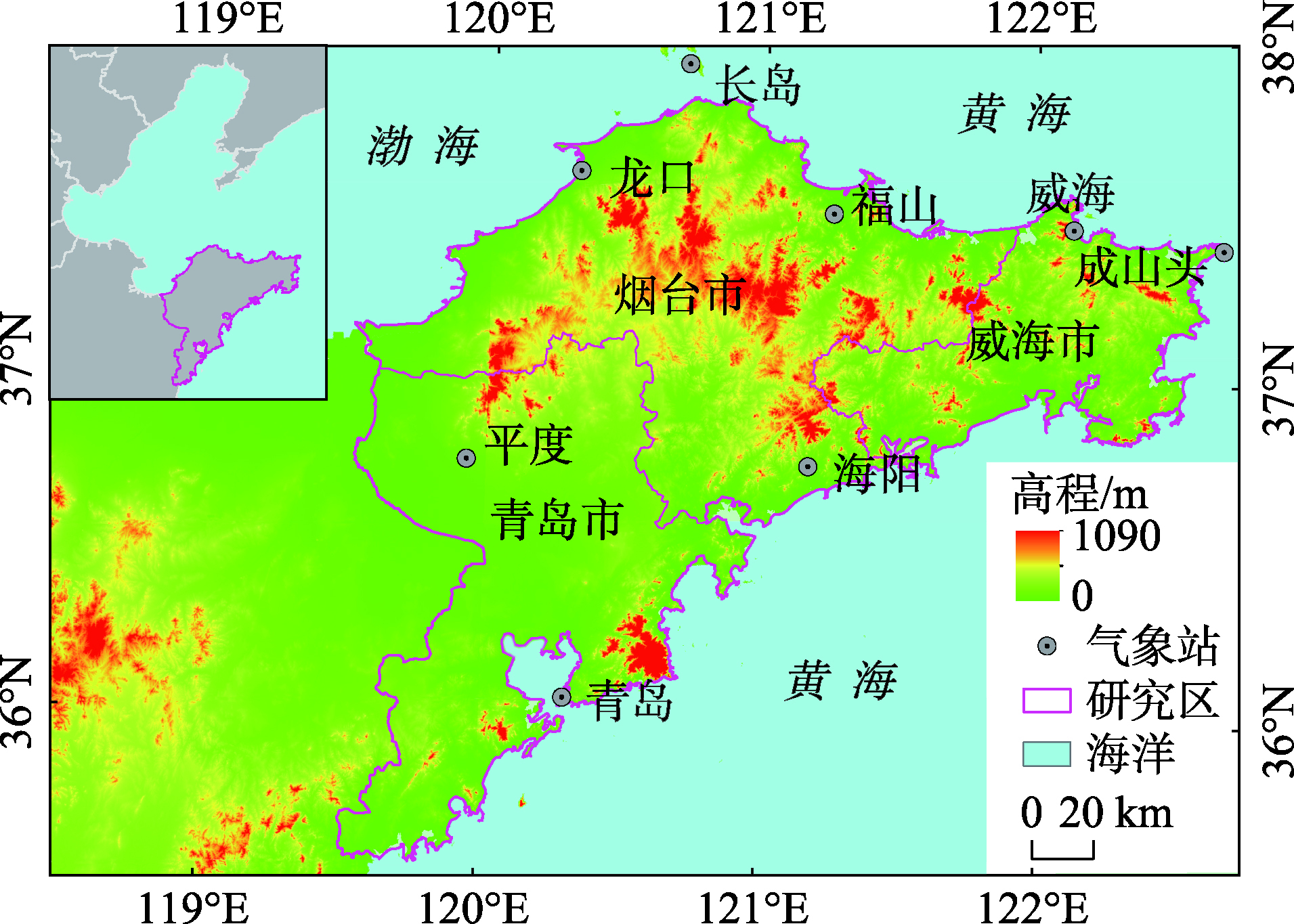 山东半岛降雪时空分布特征